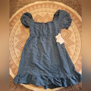 NWT Blue plus size cottagecore dress